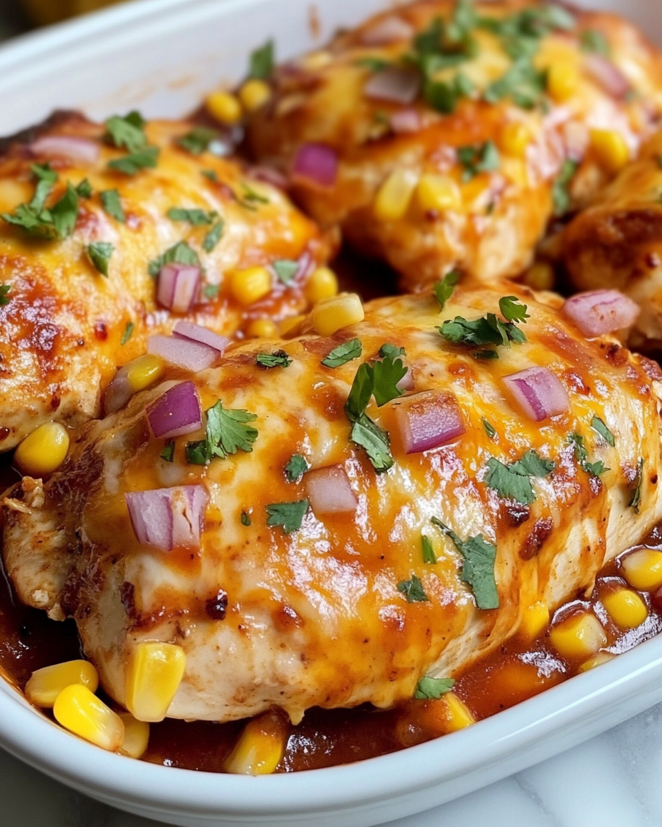 Cheesy BBQ Chicken Bake! Easy Family Recipes