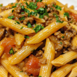 Easy Creamy Garlic Beef Penne – The Best Creamy Garlic Beef Penne You'll Ever Try