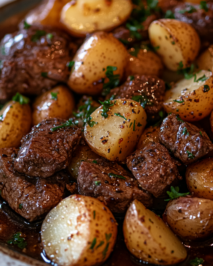 Easy Garlic Butter Beef & Potatoes – The Best Garlic Butter Beef & Potatoes You'll Ever Try