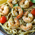 The Easiest Pesto Shrimp Linguine You'll Ever Make