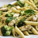 Easy Chicken Pesto Broccoli Pasta Recipe