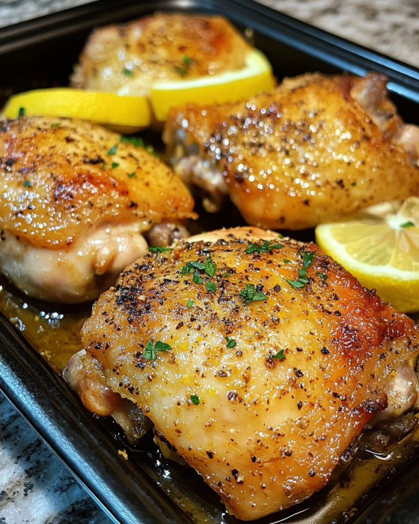 The Only Lemon Pepper Roasted Chicken Thighs Recipe You'll Ever Need