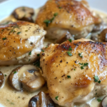 The Only Creamy Mushroom Chicken Thighs Recipe You'll Ever Need