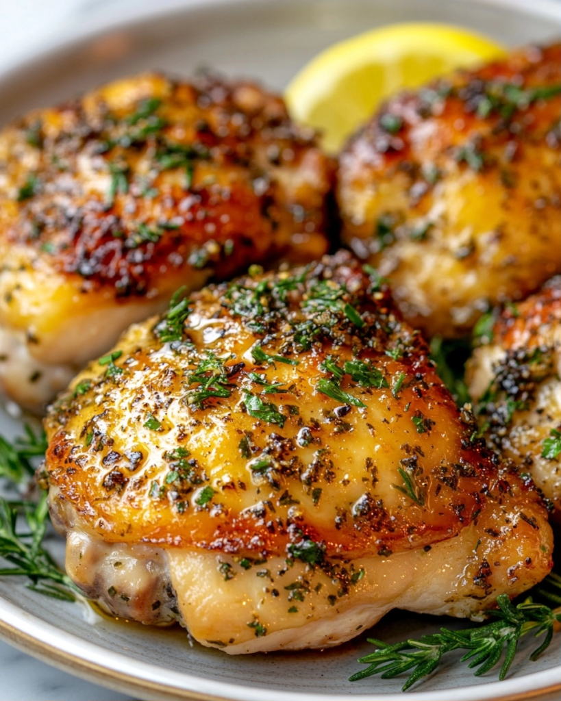 The Best Herb Butter Chicken Thighs Recipe