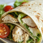Easy Creamy Garlic Chicken Wraps Recipe