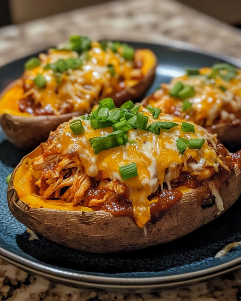 Simple BBQ Chicken Stuffed Sweet Potatoes You'll Actually Make Again