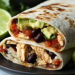 Easy Chicken Avocado Burrito Wraps Recipe