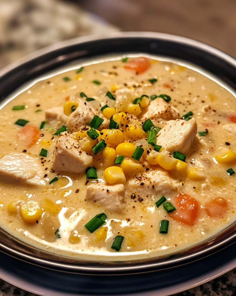 Easy Creamy Chicken Corn Chowder Recipe