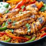 Simple Chicken Fajita Rice Skillet You'll Actually Make Again