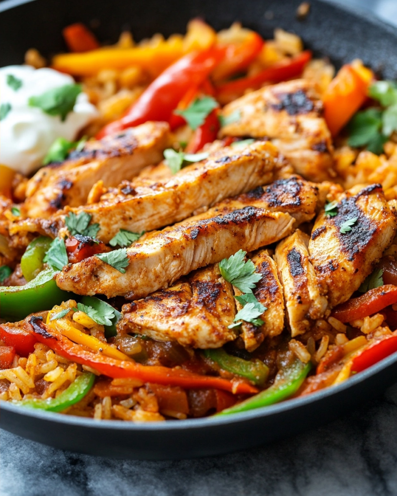 Simple Chicken Fajita Rice Skillet You'll Actually Make Again