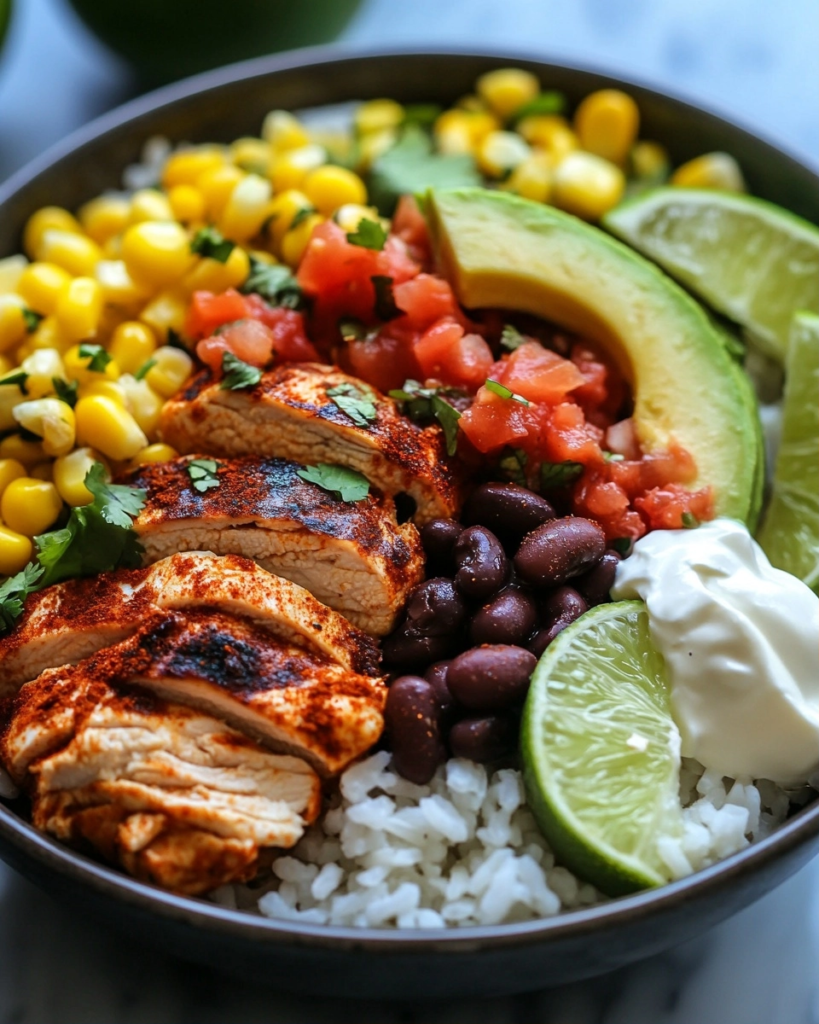 Easy Chicken Street Taco Bowls Recipe