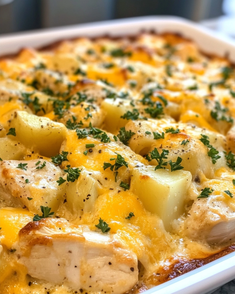 The Best Creamy Chicken Potato Bake Recipe