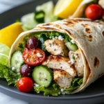 The Easiest Mediterranean Chicken Wraps You'll Ever Make