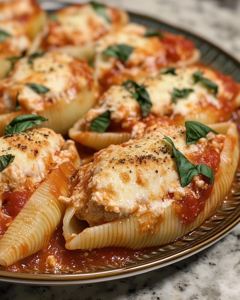 Simple Creamy Chicken Stuffed Shells You'll Actually Make Again