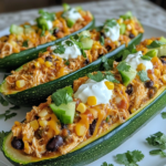 Simple Chicken Taco Stuffed Zucchini Boats You'll Actually Make Again