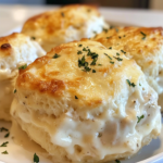 Easy Chicken Alfredo Stuffed Biscuits Recipe