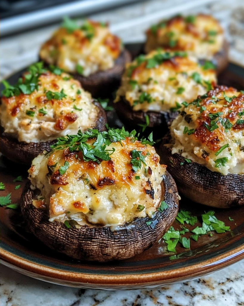 Simple Garlic Chicken Stuffed Mushrooms You'll Actually Make Again