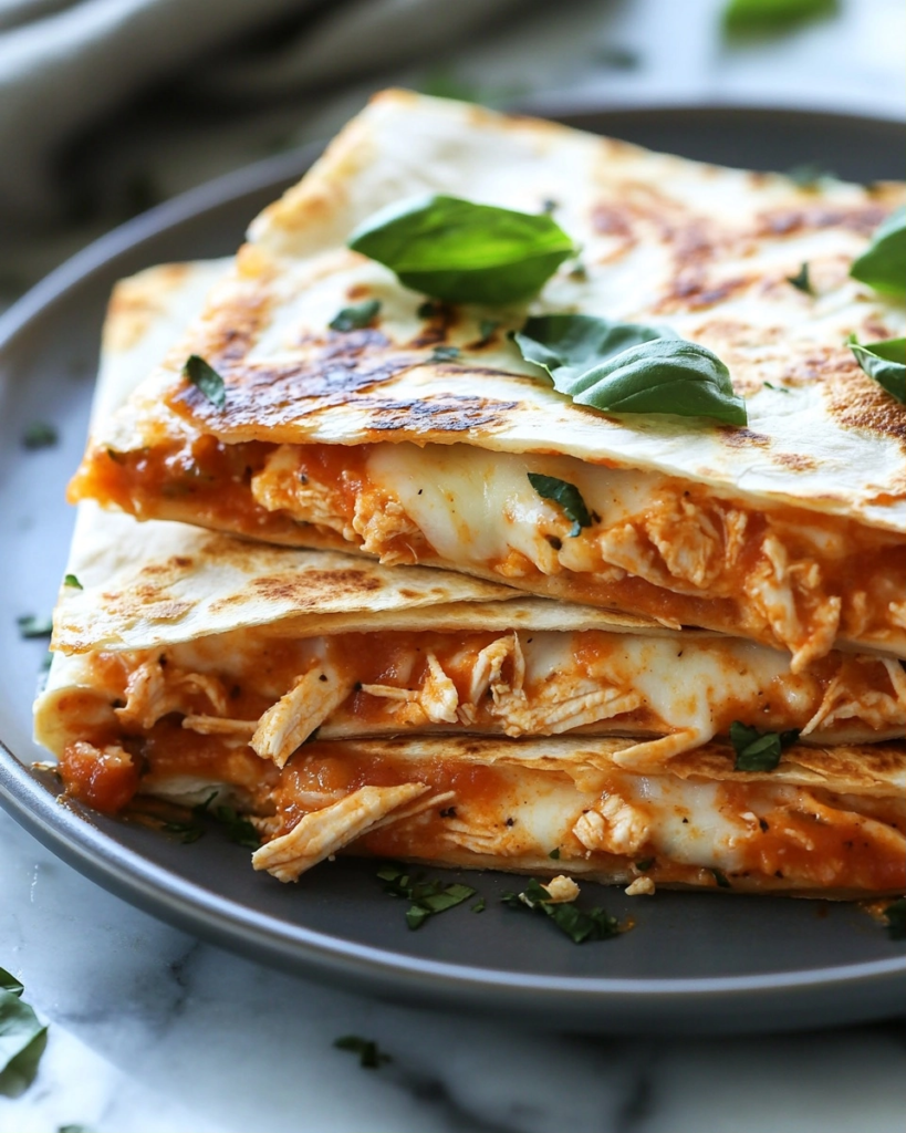 Chicken Parmesan Quesadillas