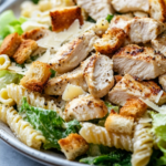 Simple Chicken Caesar Pasta Salad You'll Actually Make Again