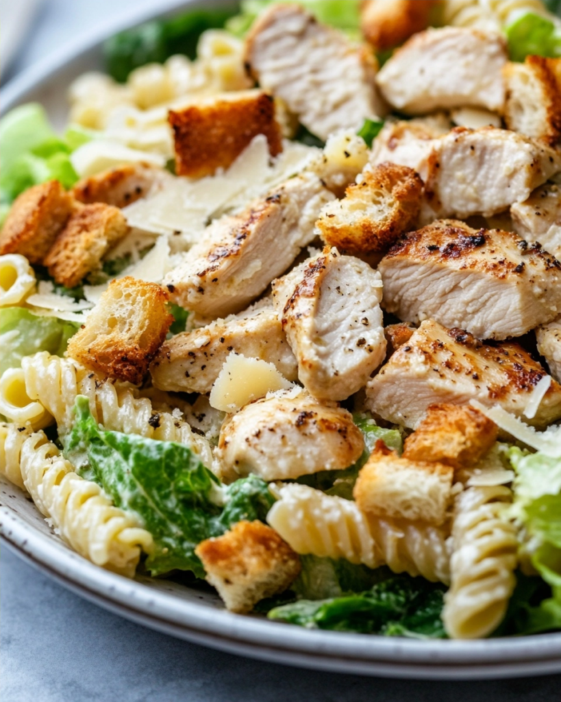Simple Chicken Caesar Pasta Salad You'll Actually Make Again