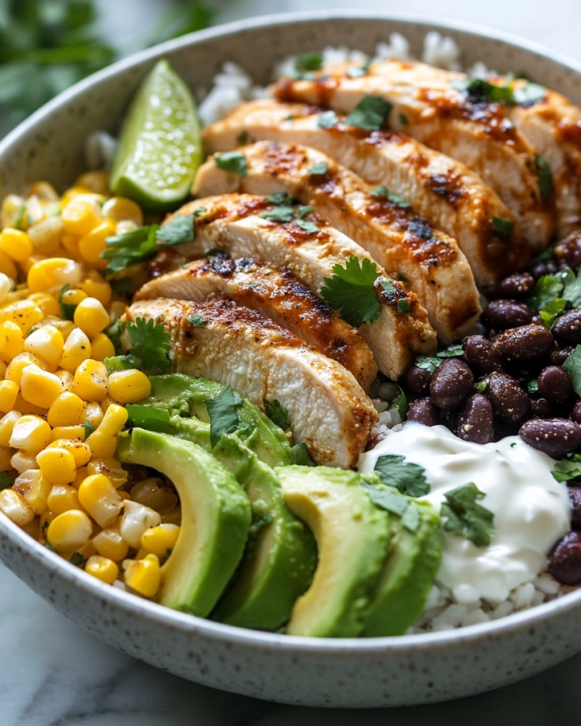 The Best Chicken Salsa Verde Rice Bowls Recipe