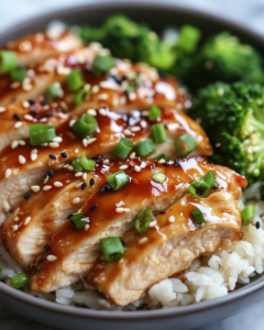Easy Honey Garlic Chicken Rice Bowls Recipe
