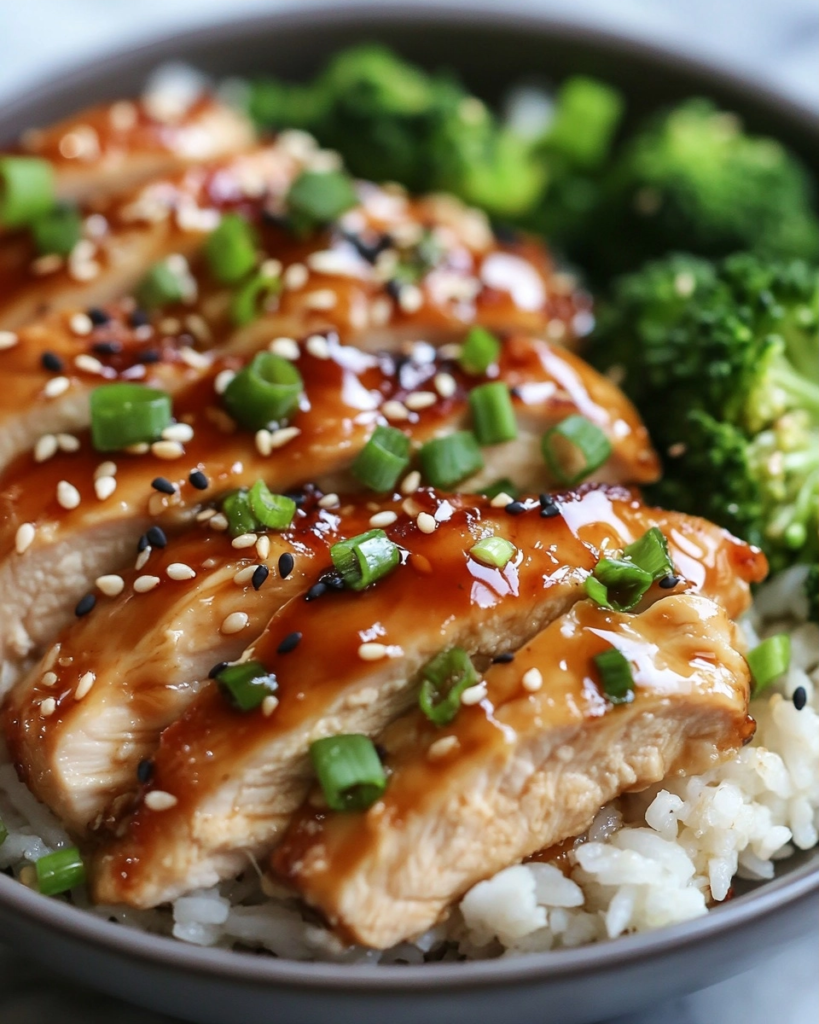 Easy Honey Garlic Chicken Rice Bowls Recipe