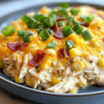 Easy Loaded Chicken Bacon-Free Ranch Casserole Recipe
