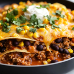 The Easiest Cheesy Beef Enchilada Skillet You'll Ever Make