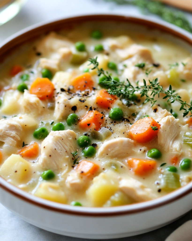 The Easiest Slow Cooker Chicken Pot Pie Casserole You'll Ever Make
