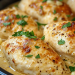 The Easiest Crockpot Garlic Parmesan Chicken You'll Ever Make