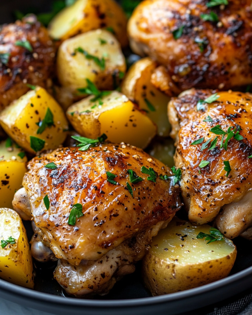Easy Honey Mustard Chicken and Potatoes Recipe