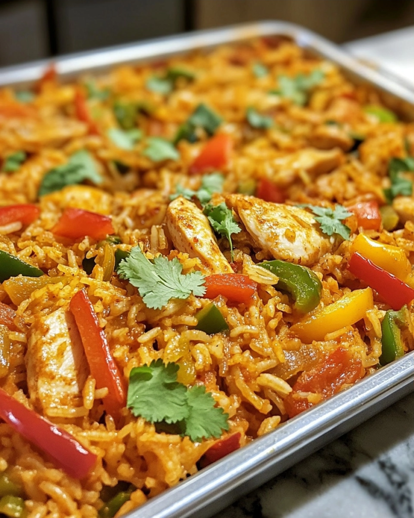 The Easiest Chicken Fajita Rice Bake You'll Ever Make