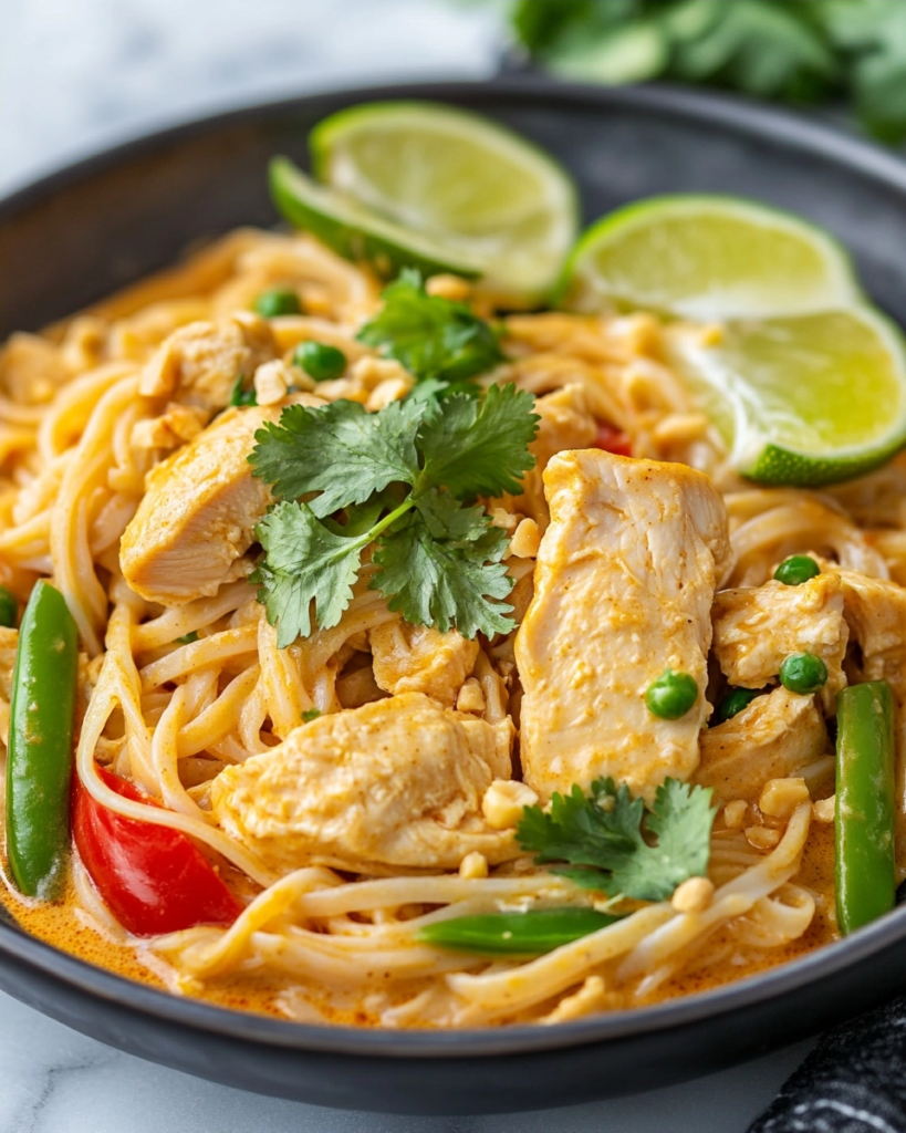Homemade Thai Coconut Chicken Noodles – Better Than Takeout