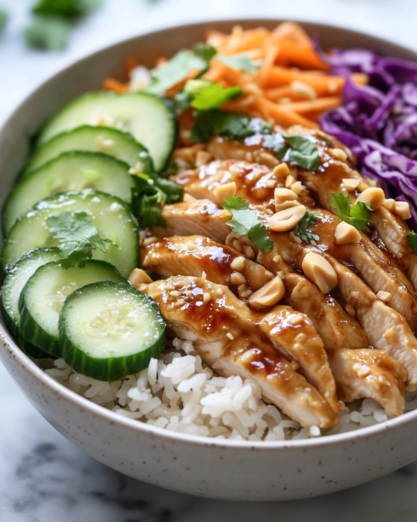 Homemade Thai Peanut Chicken Rice Bowls – Better Than Takeout