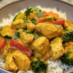 Easy Coconut Curry Chicken and Vegetables Recipe
