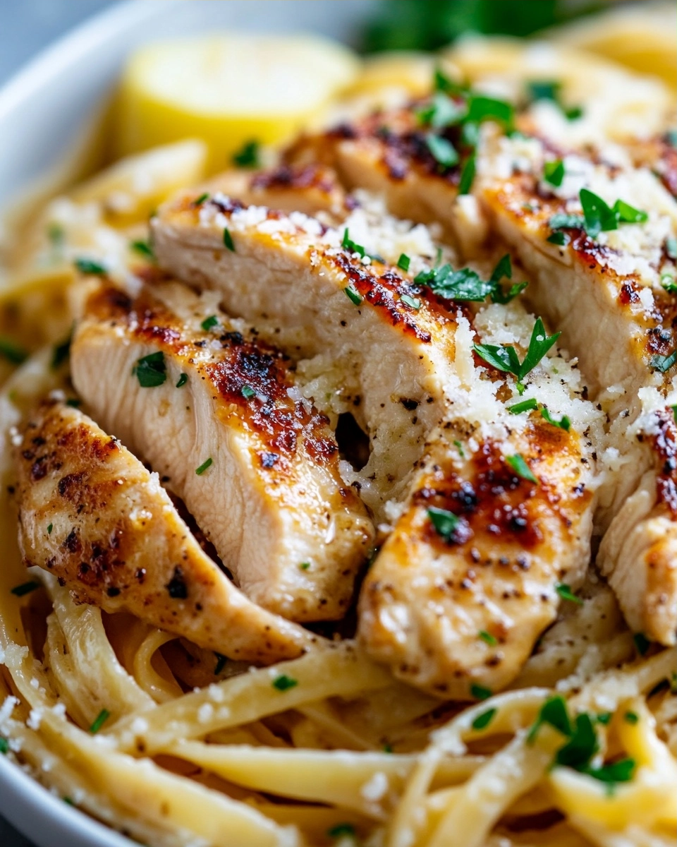 Easy Garlic Butter Chicken Linguine Recipe