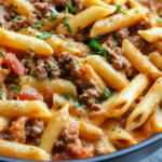 The Easiest Creamy Beef Pasta Skillet You'll Ever Make