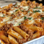 Easy Cheesy Ground Beef Pasta Bake Recipe