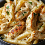 The Only Garlic Parmesan Chicken Penne Recipe You'll Ever Need